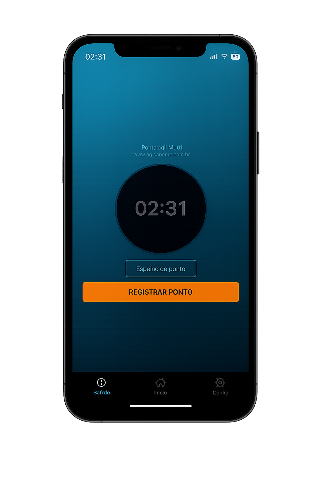 Tela principal do app PontoAgil Multi